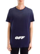 Off-white Wing Off Short-sleeve Cotton Slim Tee