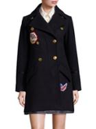 Coach Double-breasted Wool Peacoat