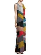 Missoni Multicolor Fringe Lame Gown