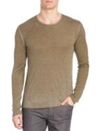 John Varvatos Silk & Cashmere Crewneck Sweater