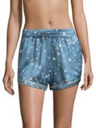 Morgan Lane Chloe Star Silk Pajama Shorts