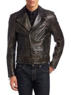 Ralph Lauren Locklear Leather Moto Jacket