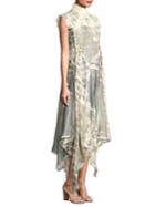 Zimmermann Cavalier Plaid Silk & Linen Dress