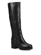 Schutz Kyara Lee Tall Leather & Faux Fur Boots