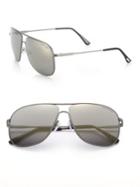 Tom Ford Eyewear Dominic 60mm Metal Navigator Sunglasses