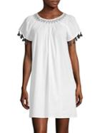 Vineyard Vines Smocked Tassel T-shirt Dress
