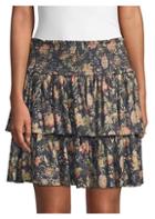 La Vie Rebecca Taylor Secret Garden Tiered Floral Skirt