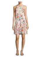 Rebecca Taylor Marlena Floral Linen Jersey Dress