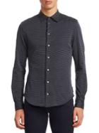 Emporio Armani Dotted Cotton Button-down Shirt