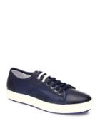 Saks Fifth Avenue Collection Dual Lace Up Leather Sneakers