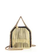 Stella Mccartney Falabella Tiny Baby Bella Chain-fringed Faux Leather Tote