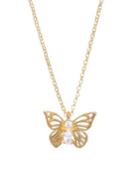 Kate Spade New York Social Butterfly Mini Pendant Necklace