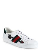 Gucci New Ace Embroidered Low-top Sneakers