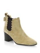 Kate Spade New York Garden Scalloped Leather Booties
