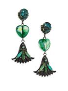 Erickson Beamon Emerald City Drop Earrings