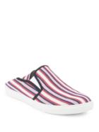 Stella Mccartney Striped Canvas Slip-on Sneakers