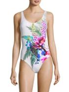 Onia Kelly Floral One-piece Swimsuit