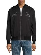 Diesel Flam Embroidered Bomber Jacket