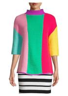 Victor Glemaud Cashmere Colorblock Funnelneck Sweater