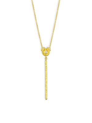 Gurhan Vertigo Diamond Droplet Long Pendant Necklace