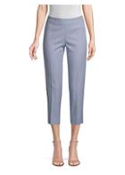 Piazza Sempione Audrey Checked Stretch Cropped Pants