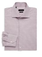 Saks Fifth Avenue Collection Gingham Cotton Dress Shirt