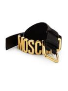 Moschino Side Logo Leather Belt
