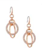 Michael Kors Brilliance Crystal Drop Earrings/rose Goldtone