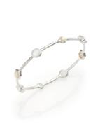 Ippolita Rock Candy Mother-of-pearl, Clear Quartz & Sterling Silver Bangle Bracelet