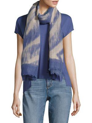 Eileen Fisher Woodgrain Linen & Organic Cotton Scarf