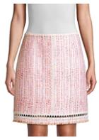 Elie Tahari Cochi Tweed A-line Skirt