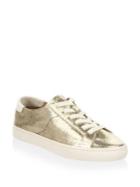 Soludos Metallic Lace-up Leather Sneakers