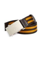 Prada Striped Nylon Belt