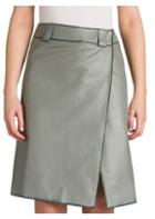 Prada Vintage Leather Wrap Skirt