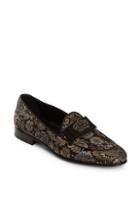 Dolce & Gabbana Embroidered Jacquard Loafers