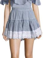 Misa Los Angeles Clemence Ruffled Layered Skirt