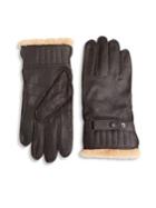 Barbour Textured Leather Gloves