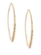 Jules Smith Lure Crystal Fringe Threader Earrings