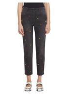 Stella Mccartney Heart-embroidered Cropped Trousers