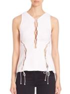Kendall + Kylie Lace-up Top