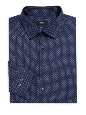 Hugo Boss Slim-fit Paisley-print Shirt