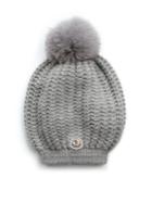 Moncler Fur Pom-pom Knit Hat