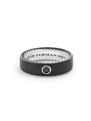 David Yurman ??treamline Silver & Titanium Ring