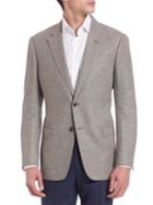 Armani Collezioni Long Sleeve Wool-blend Sportcoat