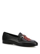 Gucci Brixton Snake Leather Loafers