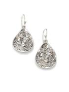 Alexis Bittar Miss Havisham Crystal Drop Earrings/silvertone