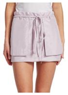 Valentino Silk Taffeta Mini Skirt