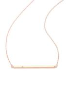 Jennifer Zeuner Jewelry Chelsea Diamond Horizontal Bar Necklace