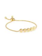 Monica Vinader Diamond & 18k Gold Linear Bead Friendship Bracelet