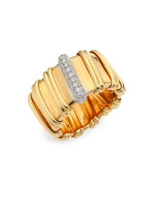 Roberto Coin Nabucco Diamond & 18k Rose Gold Ring